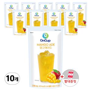 온컵 망고 에이드 230ml 10개