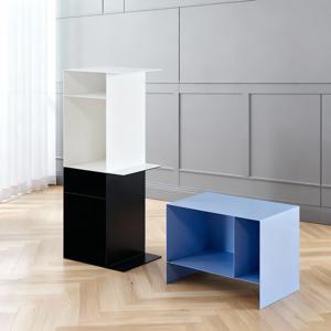 배러앳홈 컬러 메탈 사이드 테이블 소파 협탁