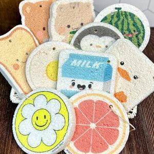 10P세트 물 먹으면 통통해지는 셀룰로스 수세미 나무이야기 식물성 자연분해 착한수세미