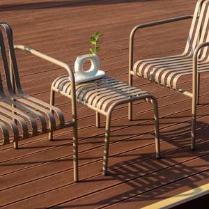 [리퍼] 헤일리 2인 라운지 테이블 철제 사이드 낮은 디자인 야외 모던 카페 감성 인테리어