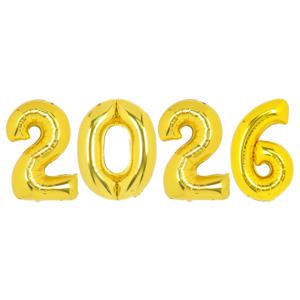 숫자 은박 풍선 중형 2026 패키지 골드 신년 연말 새해 파티 풍선