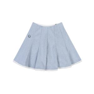 골피아 HWBKK1212 헤일리골프 여성 울라이크 다트 플레어 큐롯 스커트