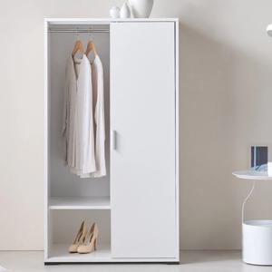 L3121 국내제작 5단선반 슬라이드 옷장 800 드레스룸 아이방 옷장농 원룸 롱