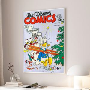 디즈니 미키마우스 빈티지 크리스마스 겨울 감성 프레임 포스터 7종 - 04.오마이트리