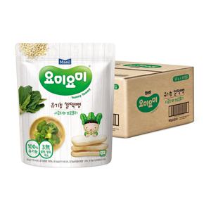 요미요미 유기농 쌀떡뻥 시금치와브로콜리 30g*6봉