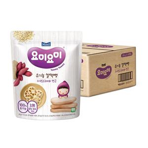 요미요미 유기농 쌀떡뻥 자색고구마와연근 30g*6봉