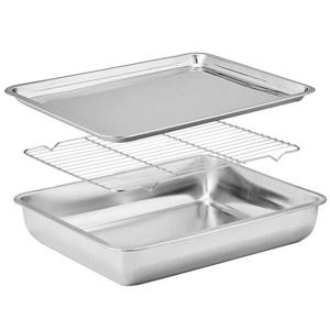 MJ 스텐 바트 3P세트 ( 구성 : 스텐레스 밧드 + 쟁반형 뚜껑 + 튀김망 )