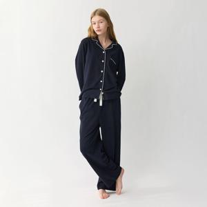 이니스 순면 여성 잠옷 세트 커플 홈웨어 신혼부부 파자마 긴팔 긴바지