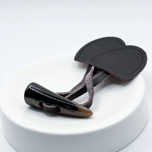 예쁜 토글단추 세트 떡볶이 단추 코트 나무 뿔 이쁜 외투 검정 우드 큰 의류 막대 부자재