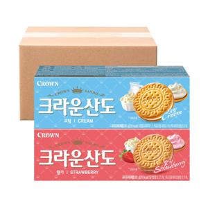 딸기산도 61g 12개 + 크림산도 61g 12개 총 24개