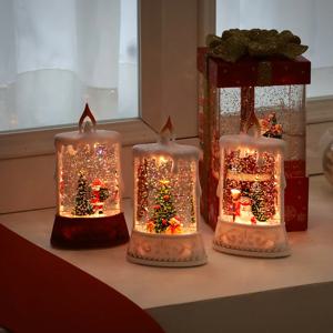 LED 크리스마스 캔들 워터볼 (건전지 증정) 스노우볼 인테리어 소품 장식 연말 선물