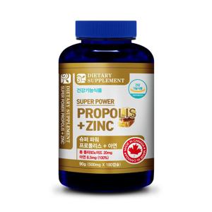 캐나다 슈퍼파워 프로폴리스+아연-6개월분-1병