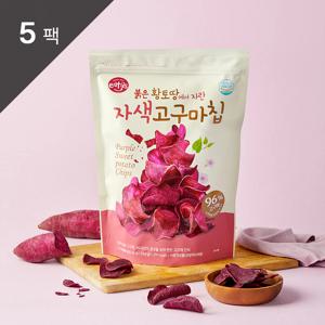 이더스 붉은 황토땅에서 자란 자색 고구마칩 250g 5팩