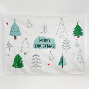 크리스마스 패브릭 포스터 낙서트리 배경천 천트리 +집게핀 2개 스티커 2개 증정