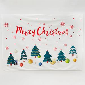 크리스마스 패브릭 포스터 조명트리 배경천 천트리 +집게핀 2개 스티커 2개 증정