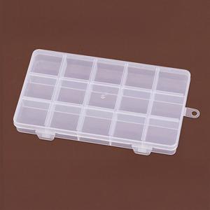 칸칸이 다용도 케이스 (15칸) 투명 칸막이 보관함 액세서리 파츠 비즈 정리함