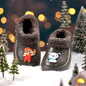 아동용 짱구 털샌들 털슬리퍼