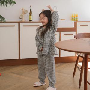 SLS5901 여아 한국산 면혼방 프릴 잠옷 파자마 세트