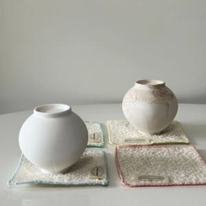 달항아리 석고방향제 + 패브릭 코스터 (택1 외국인 집들이 결혼 신혼부부 풍요 복 서물)