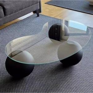 [해외] 투명 강화유리 거실 좌식 테이블 쇼파 티테이블