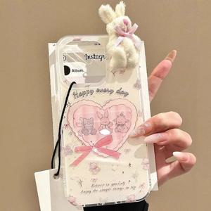 소녀감성 러블리토끼 아이폰케이스 14 15 16 17 인형 감성 폰케이스