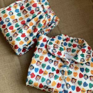 레인보우 하트 겨울 극세사 수면 잠옷 세트 1color