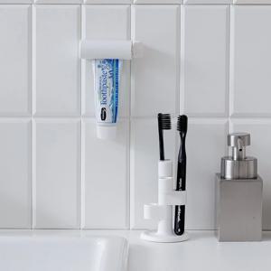 자석 치약짜개 공중부양 튜브링거 회전 4구 칫솔홀더 세트