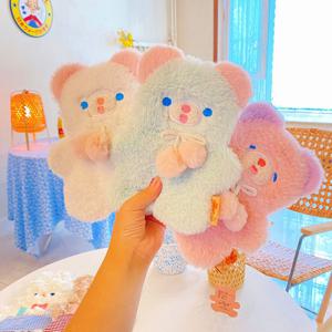 인형필통 귀여운 곰돌이 필통 큰 털필통 동물 파우치