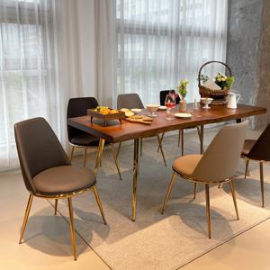 햄슨 우드슬랩 6인용 원목식탁세트 2M