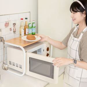 뉴렌지선반 1단 밥솥 다이 전자레인지 2color