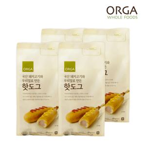 올가 ORGA 우리밀 핫도그(75g*5개)*4봉