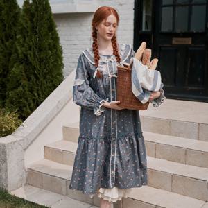 앤의 꽃말 긴팔 원피스 그레이 (30수)