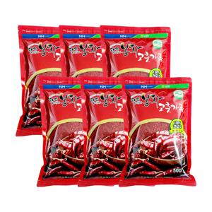 25년 국산 건고추 파인토피아봉화고춧가루 골드 매운맛 3kg (500gx6팩)