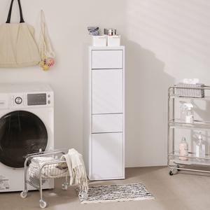 퓨어 스탠딩 틈새 분리수거함 빨래바구니 수납장 LGN049C