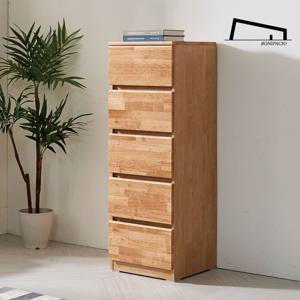 미르 고무나무원목 400 5단 서랍장 BGD-522