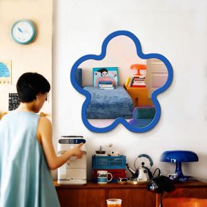 [해외] 감성 모던 플라워 벽걸이 거울 홈카페 벽거울 집들이선물 8colors 3size