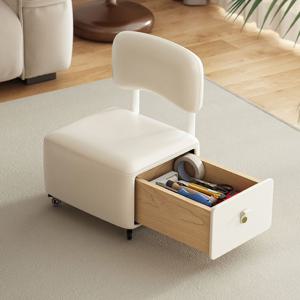 [해외] 북유럽 모던 수납형 이동식 스툴 인테리어 의자 간이 보조 의자 4colors