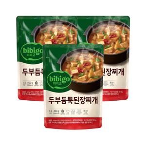 비비고 두부듬뿍 된장찌개 460g*3개