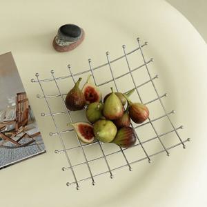 인테리어 디자인 스테인레스 철제과일바구니 간식바구니 과일소쿠리