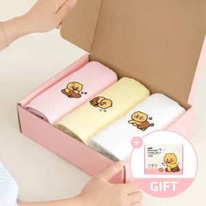 카카오프렌즈 춘식이 오디너리 수건 세트 3P 32수 답례품 타올 타월 바스 세면 코튼
