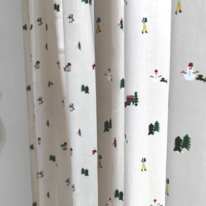 윈터빌리지 크리스마스커튼 크리스마스꾸미기 창고커튼 카페커튼 포인트커튼