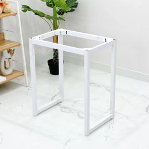 튼튼한 네모 구조 작은 테이블 식탁 리폼 철제 받침대 550 x 400 조립식 발통 다리