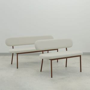 에브리데이 등받이 벤치 편한 기능성 PU 가죽 카페 인테리어 식탁의자 1500