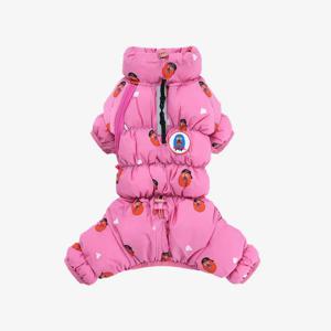 키키 클라우드 올인원 패딩 핑크