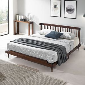 네오 모데라토 장미원목 킹 침대프레임