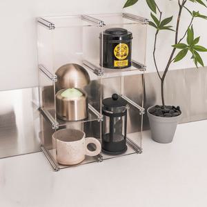 홈카페 아크릴 모듈 컵선반 컵보드 투명 컵 트레이 정리대