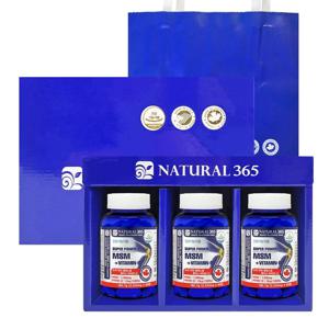 선물세트 캐나다 슈퍼파워 MSM (비타민D) 쇼핑백증정 (총3병-9개월분)