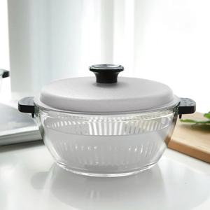 심플쿡 글라스 오븐겸용 전자렌지 찜기 2.3L