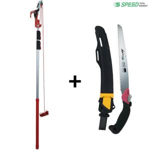 대건 로프식 고지가위 3.5M 전지톱 350mm 증정 고지톱 가위 장대 세트 DG3130