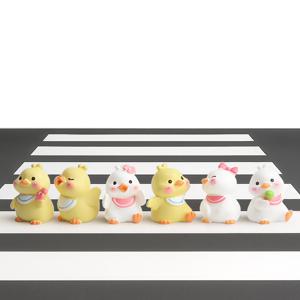 오리 피규어 수조 어항 장식품 미니어처 6종 세트